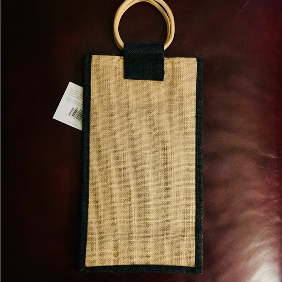 Jute wine traveler gift bag - Picture 3 of 4